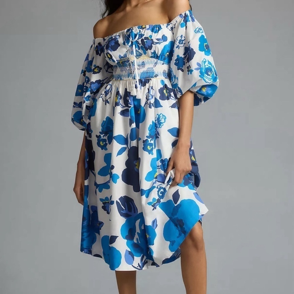 NEW Anthropologie Plenty by Tracy Reese Off-The-Shoulder Dress Small